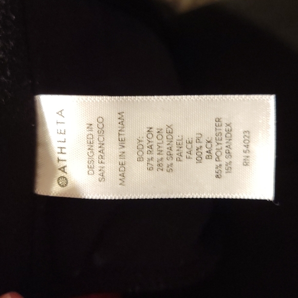 Athleta Siena Ankle Pants Faux Leather  Size 4 - Picture 12 of 16